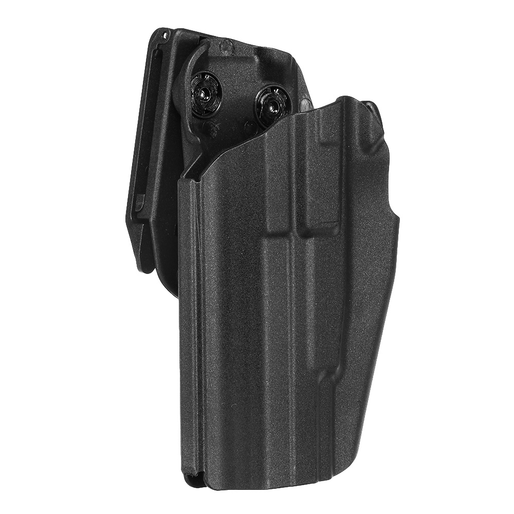 Nuprol Universal Type-B Holster Kunststoff m. Gürtelhalter für Pistolen links schwarz Bild 1