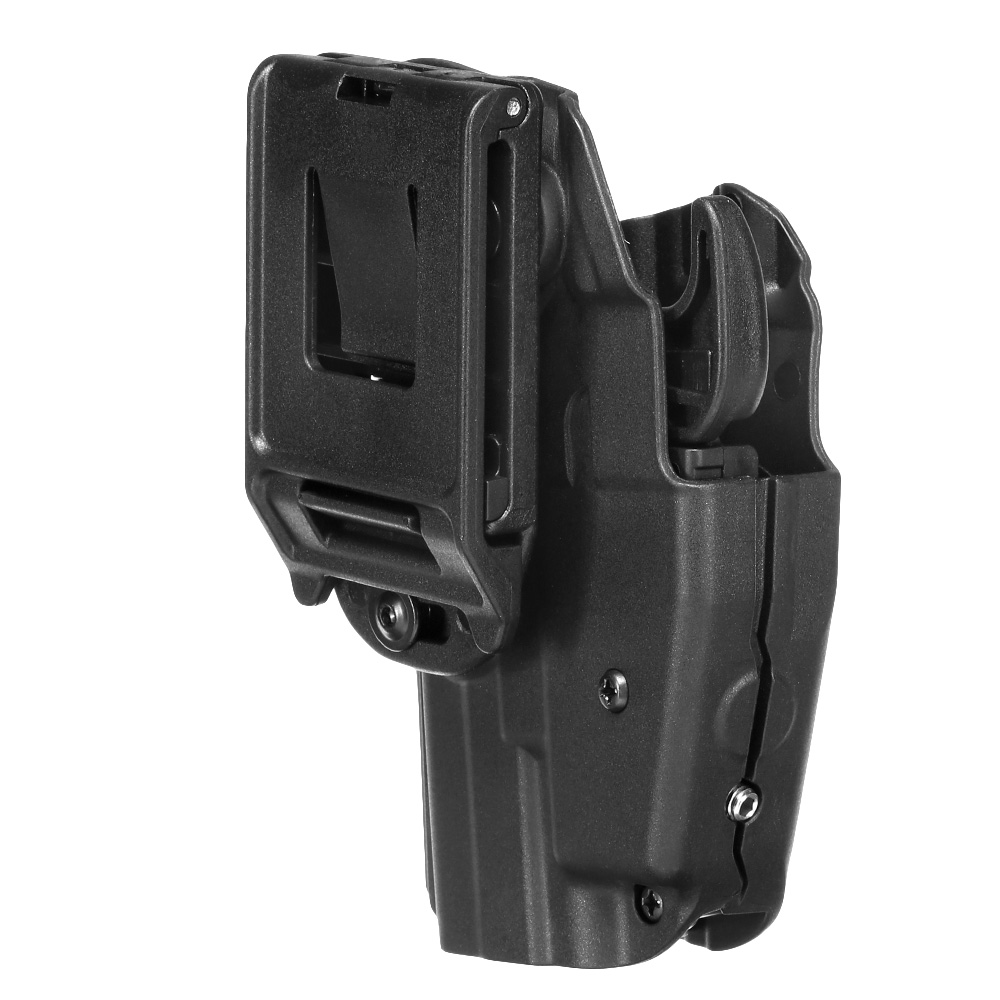 Nuprol Universal Type-A Holster Kunststoff m. Gürtelhalter für Pistolen rechts schwarz Bild 1