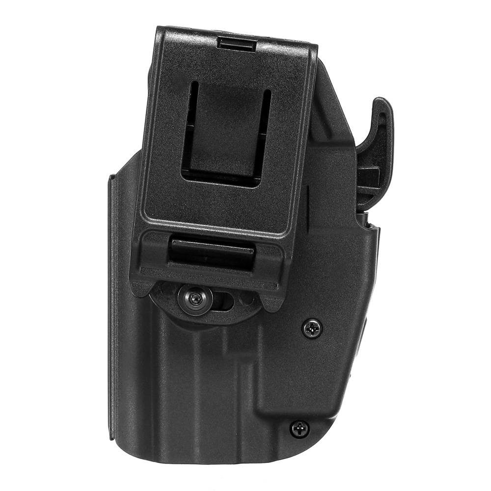 Nuprol Universal Type-A Holster Kunststoff m. Gürtelhalter für Pistolen rechts schwarz Bild 4