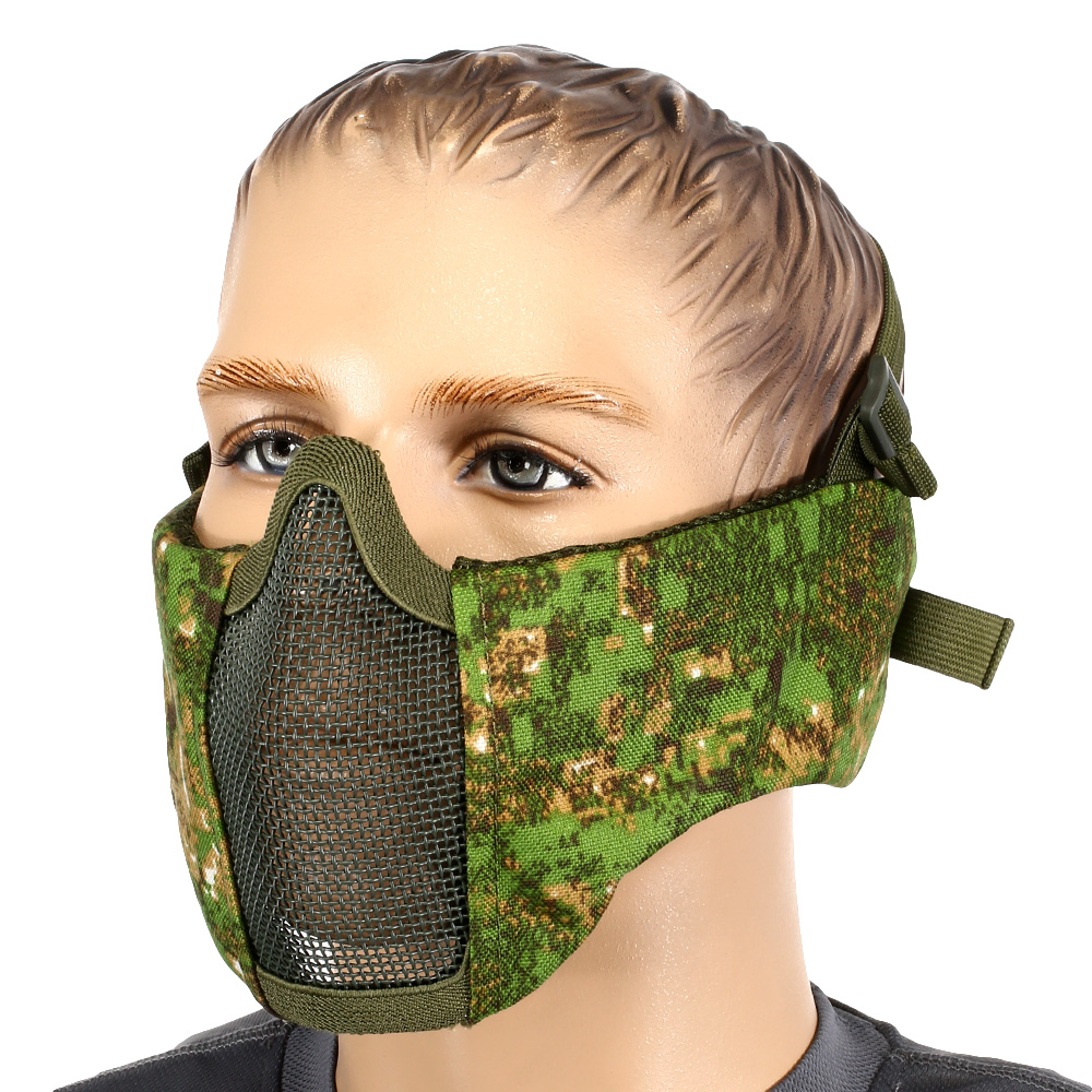 Nuprol Mesh Mask V5 Gittermaske Lower Face Shield mit Ohrabdeckung Digital Tropical