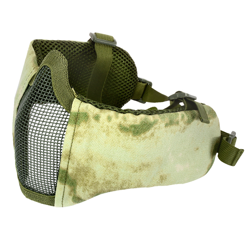 Nuprol Mesh Mask V5 Gittermaske Lower Face Shield mit Ohrabdeckung Foliage Green Bild 4
