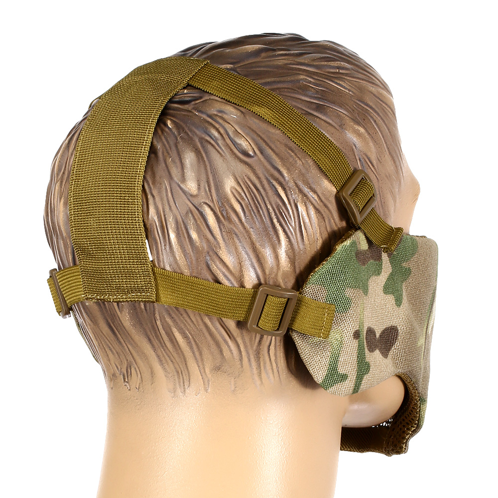 Nuprol Mesh Mask V5 Gittermaske Lower Face Shield mit Ohrabdeckung MC-Camo Bild 2