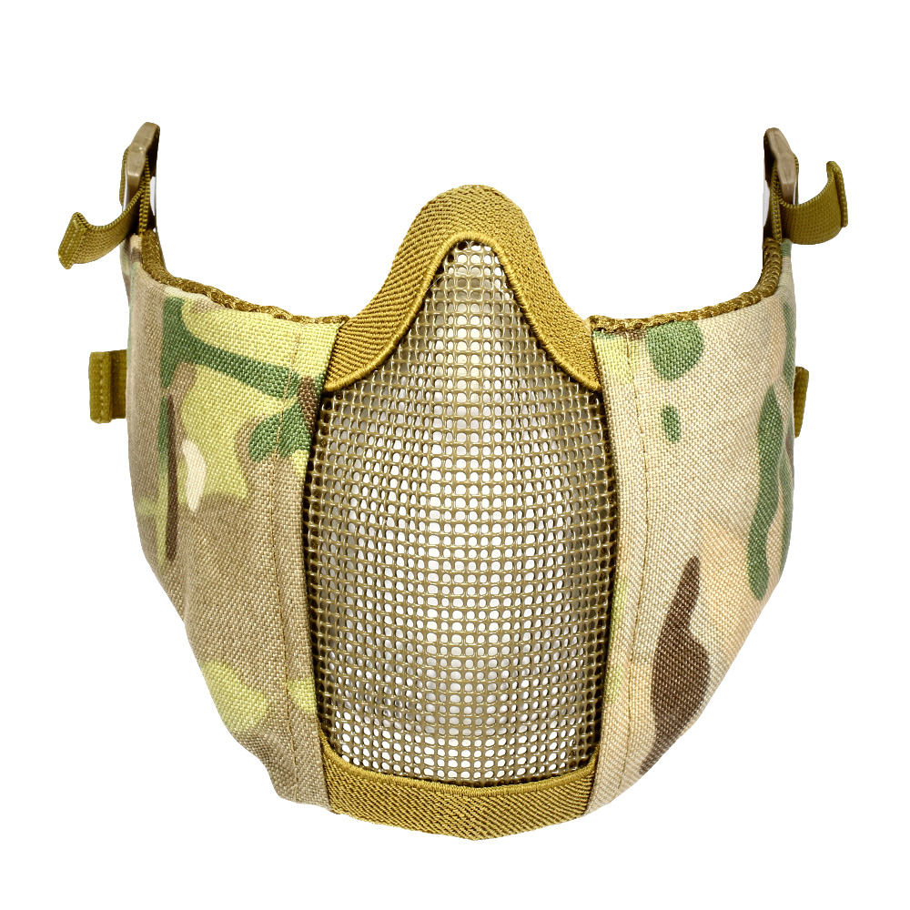 Nuprol Mesh Mask V5 Gittermaske Lower Face Shield mit Ohrabdeckung MC-Camo Bild 5