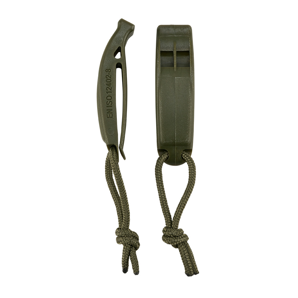 Brandit Signalpfeife MOLLE mit Clip oliv 2er Pack