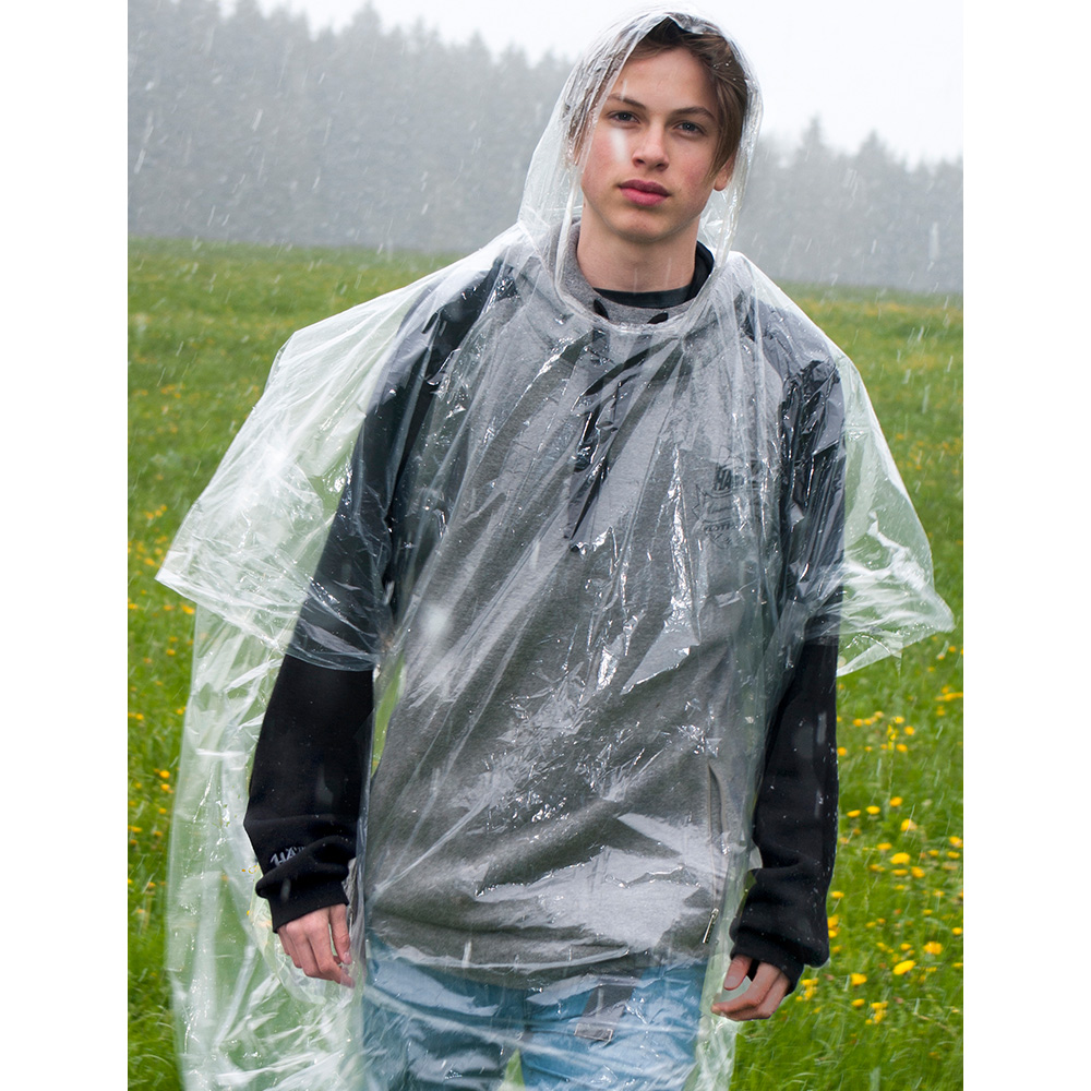 Basic Nature Notfall-Regenponcho PE transparent