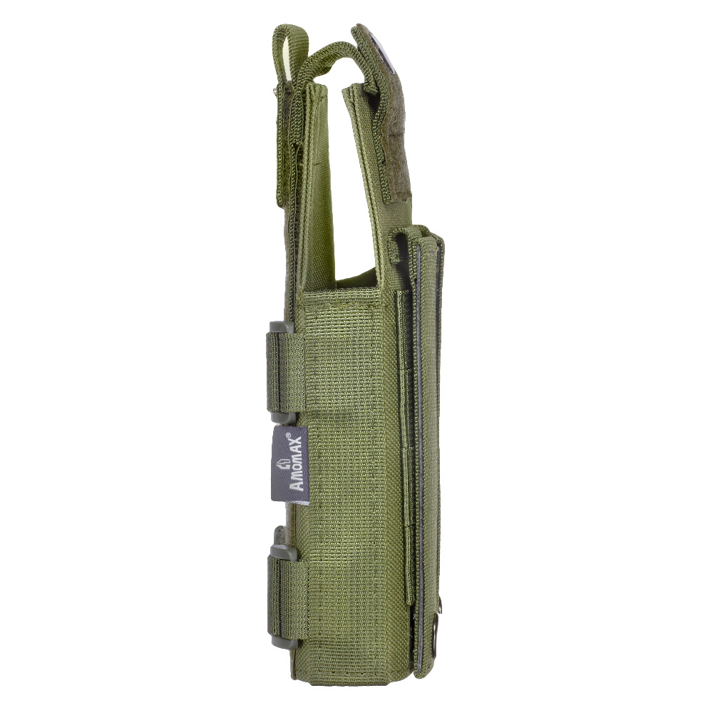 Amomax Universal Tactical Holster Nylon-Fabric rechts oliv Bild 1