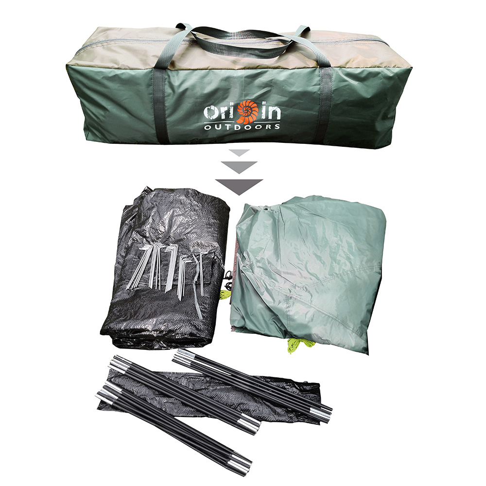 Origin Outdoors Kuppelzelt Hyggelig oliv fr max. 4 Personen Bild 8