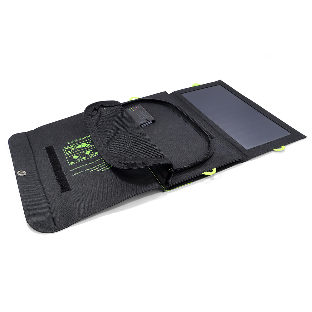 Basic Nature Solar-Ladegert mit 10000 mAh Powerbank faltbar Bild 1
