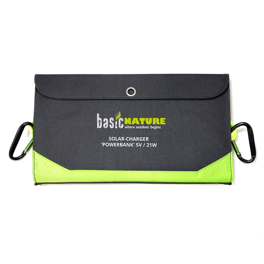 Basic Nature Solar-Ladegert mit 10000 mAh Powerbank faltbar Bild 1