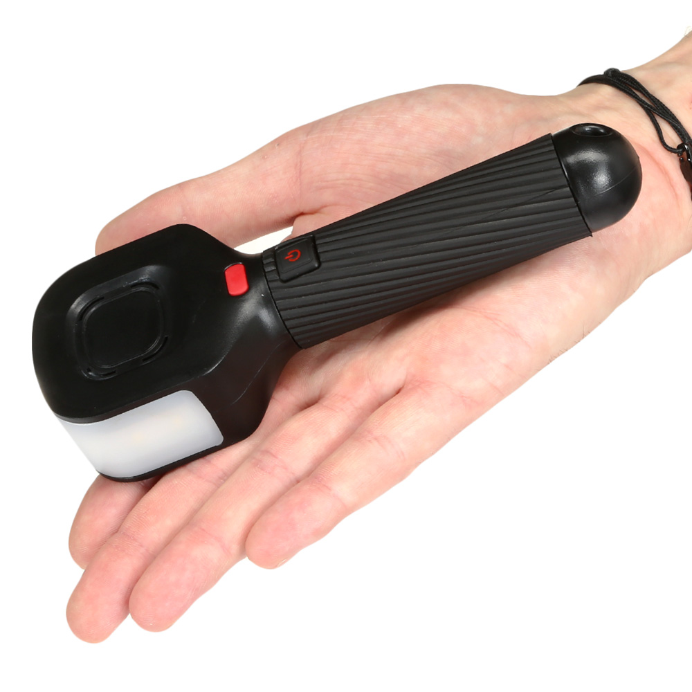 Easymaxx Security Taschenlampe 180 mit Schrillalarm schwarz Bild 1