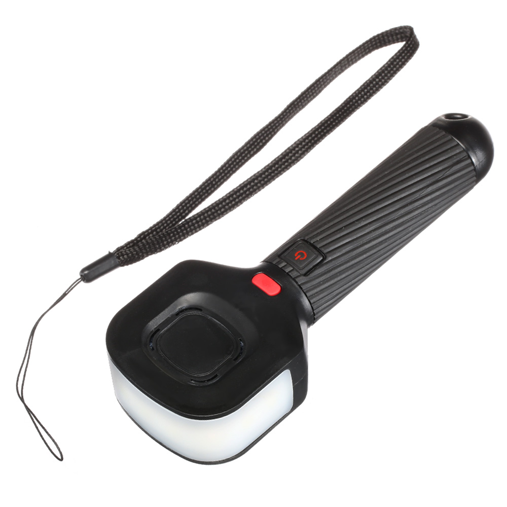 Easymaxx Security Taschenlampe 180° mit Schrillalarm schwarz Bild 1
