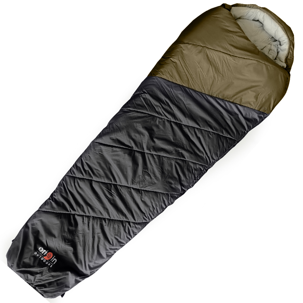 Origin Outdoors Mumienschlafsack Frostfall Performance 4 Jahreszeiten oliv bis zu 200 cm Krpergre