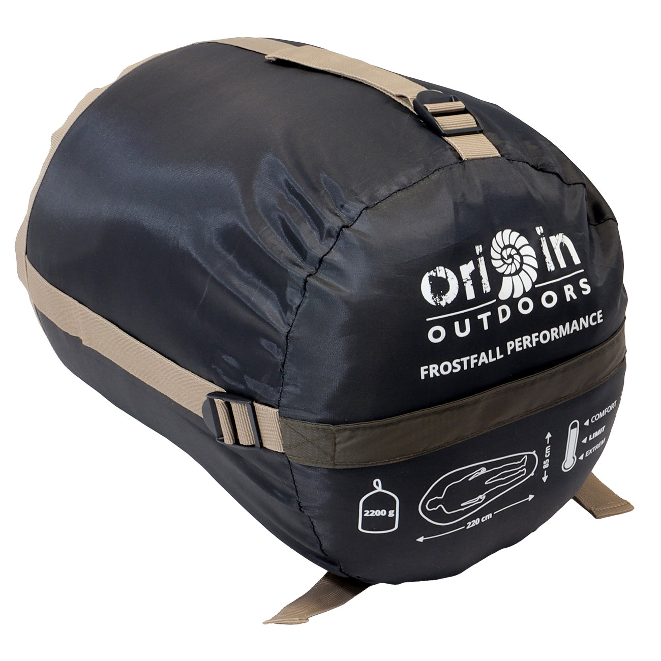 Origin Outdoors Mumienschlafsack Frostfall Performance 4 Jahreszeiten oliv bis zu 200 cm K�rpergr��e Bild 4