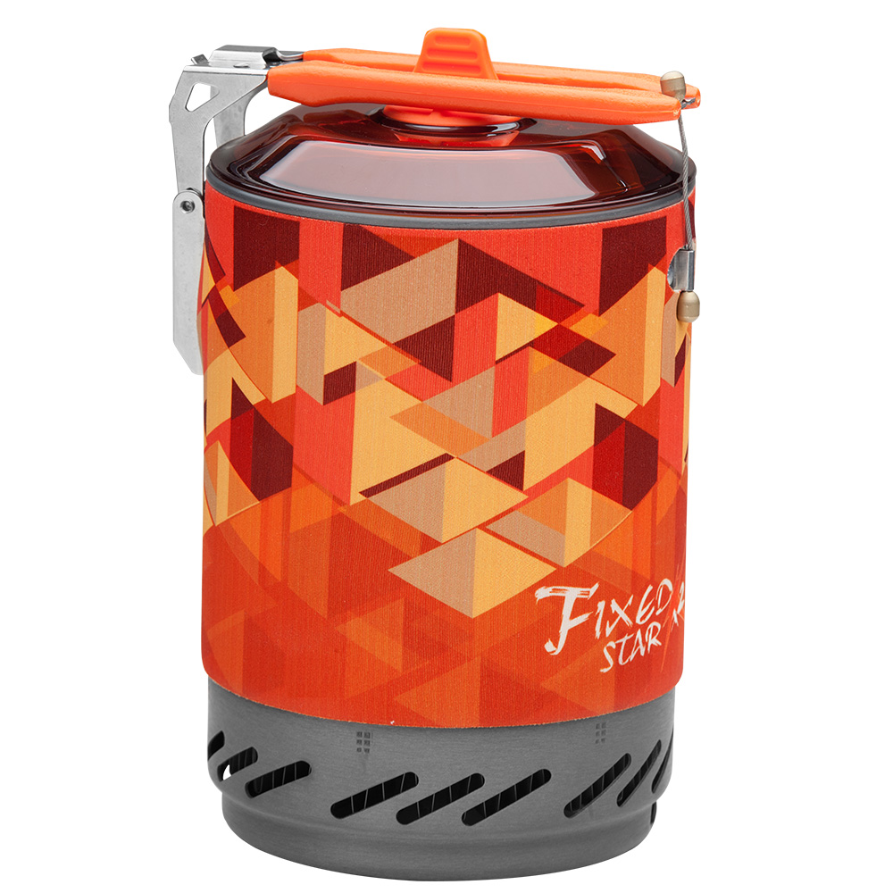 Fire Maple Gaskocher System Star X2 mit Piezozündung orange für Schraubgaskartuschen Bild 1