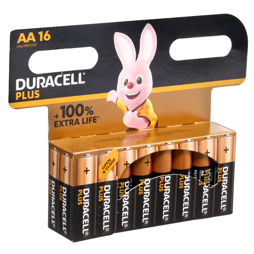 Duracell Plus Alkaline Batterie LR6 AA Mignon 1.5V 16 Stück Bild 1