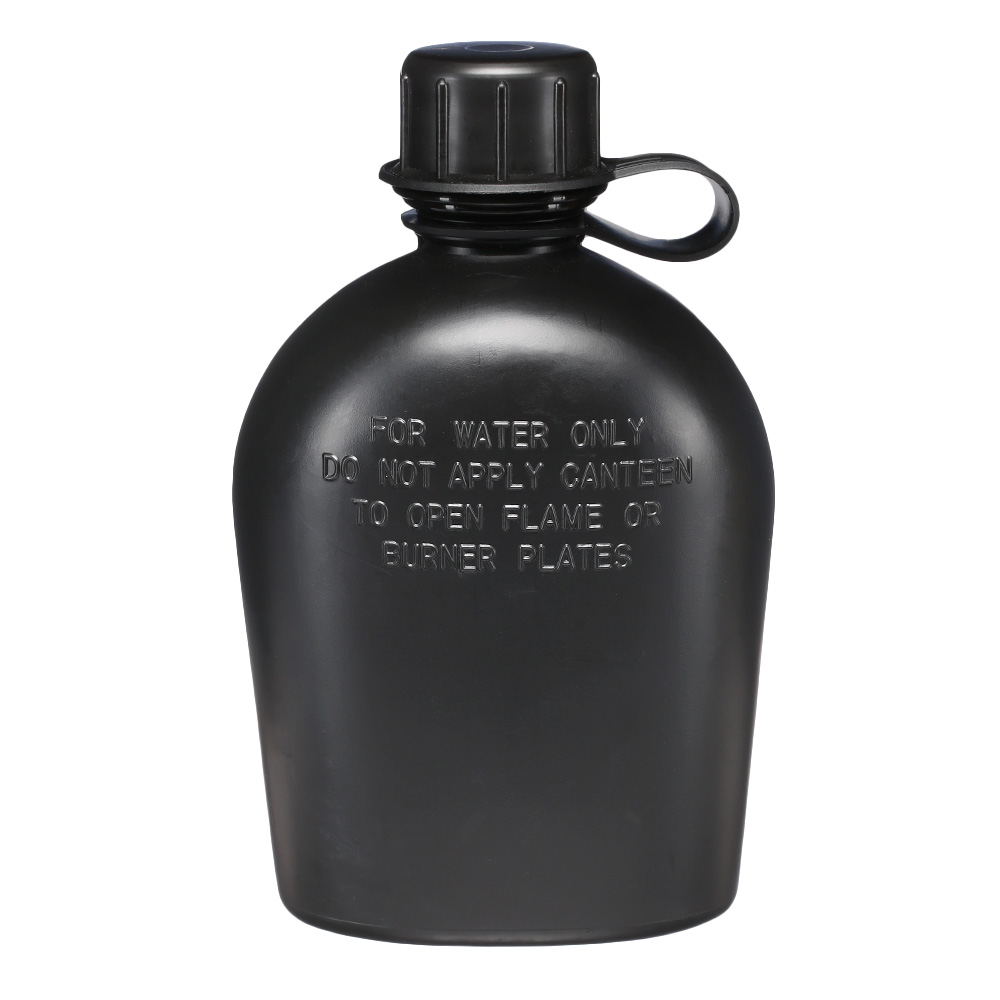 US Feldflasche 1 Liter Kunststoff schwarz