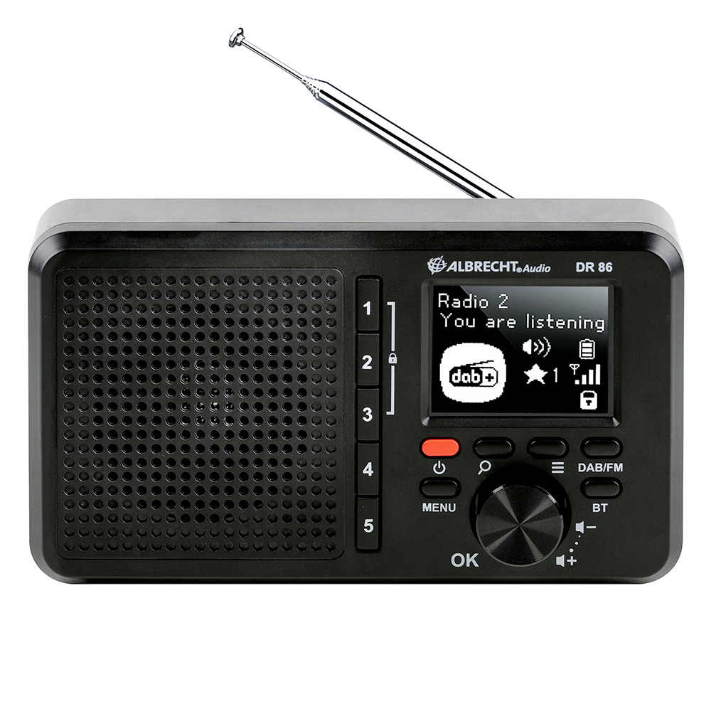 Albrecht DR86 Senior Digitalradio DAB+/UKW/Musik Streaming Akku- oder Netzbetrieb Bild 1