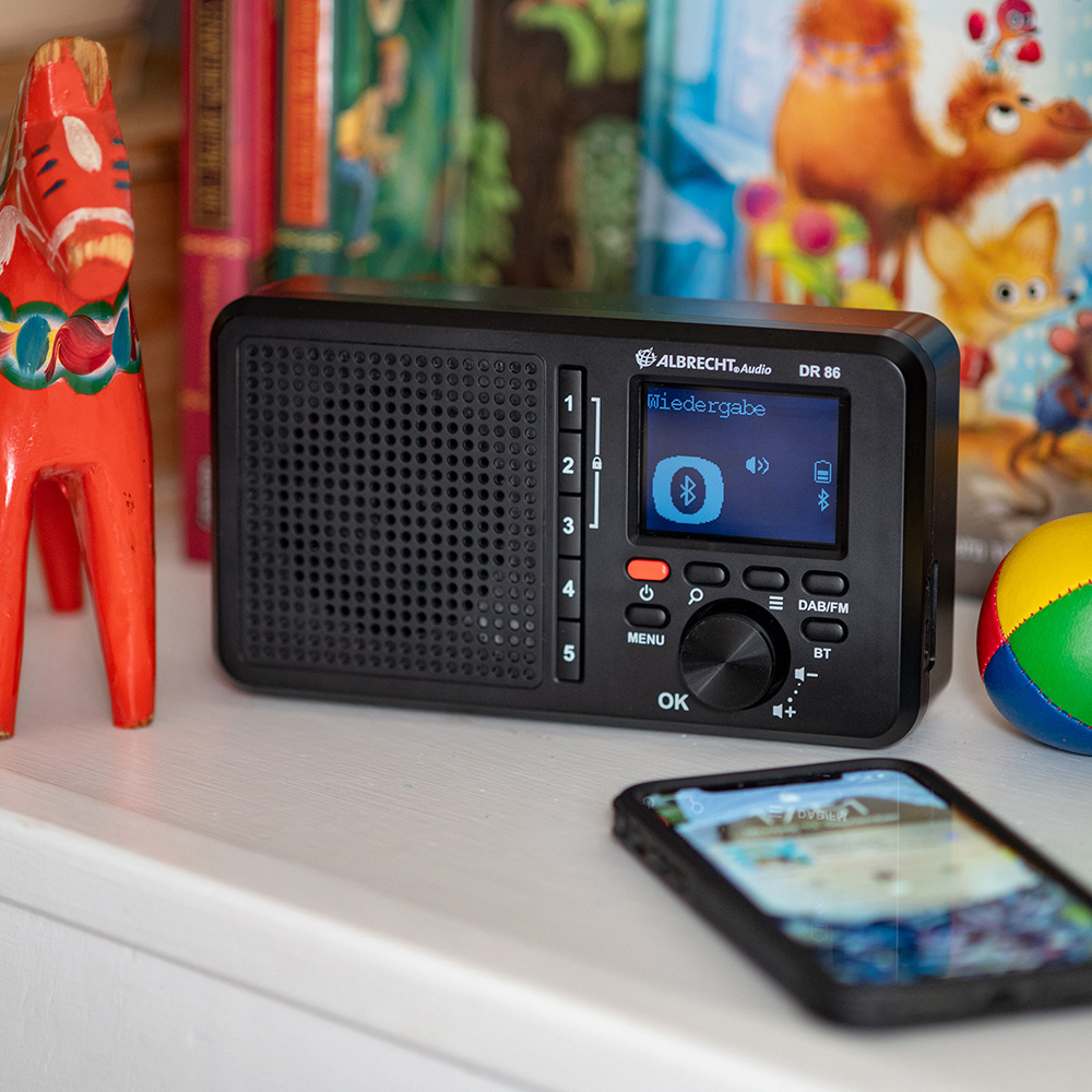 Albrecht DR86 Senior Digitalradio DAB+/UKW/Musik Streaming Akku- oder Netzbetrieb Bild 2