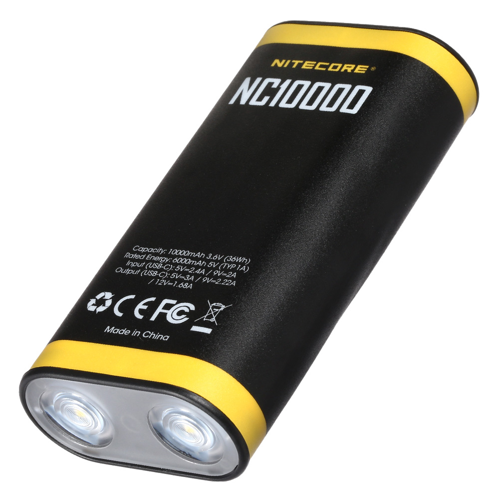 Nitecore Powerbank NC10000 - 10000mAh mit 50 Lumen LED-Licht