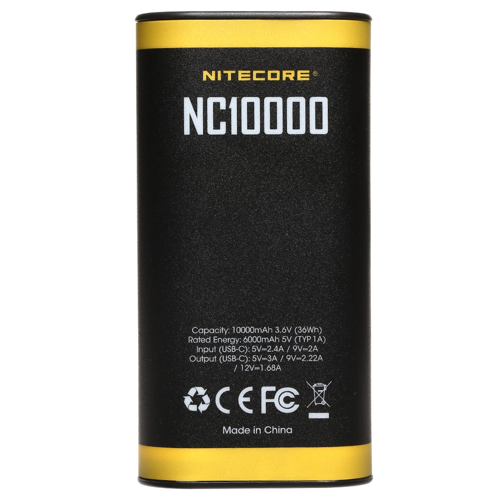 Nitecore Powerbank NC10000 - 10000mAh mit 50 Lumen LED-Licht Bild 1