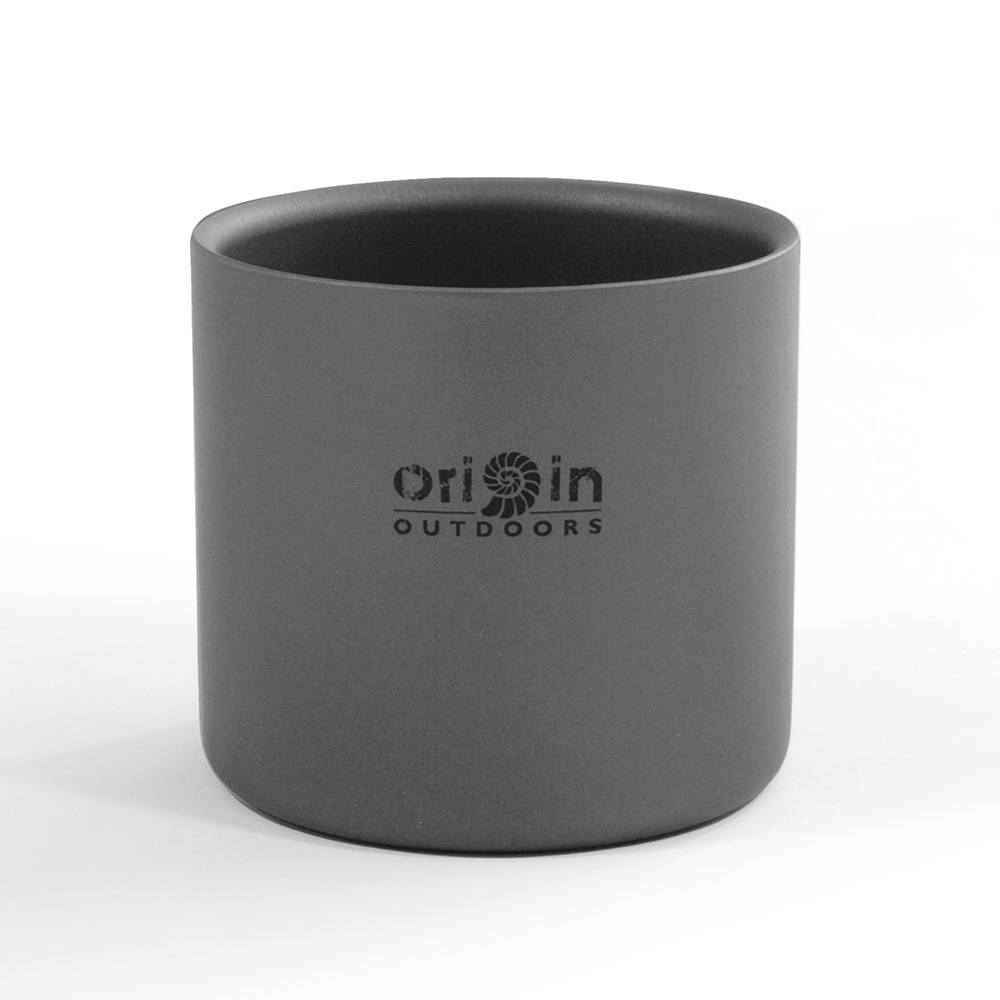 Origin Outdoors Thermobecher Espresso Titan 120 ml grau extrem leicht