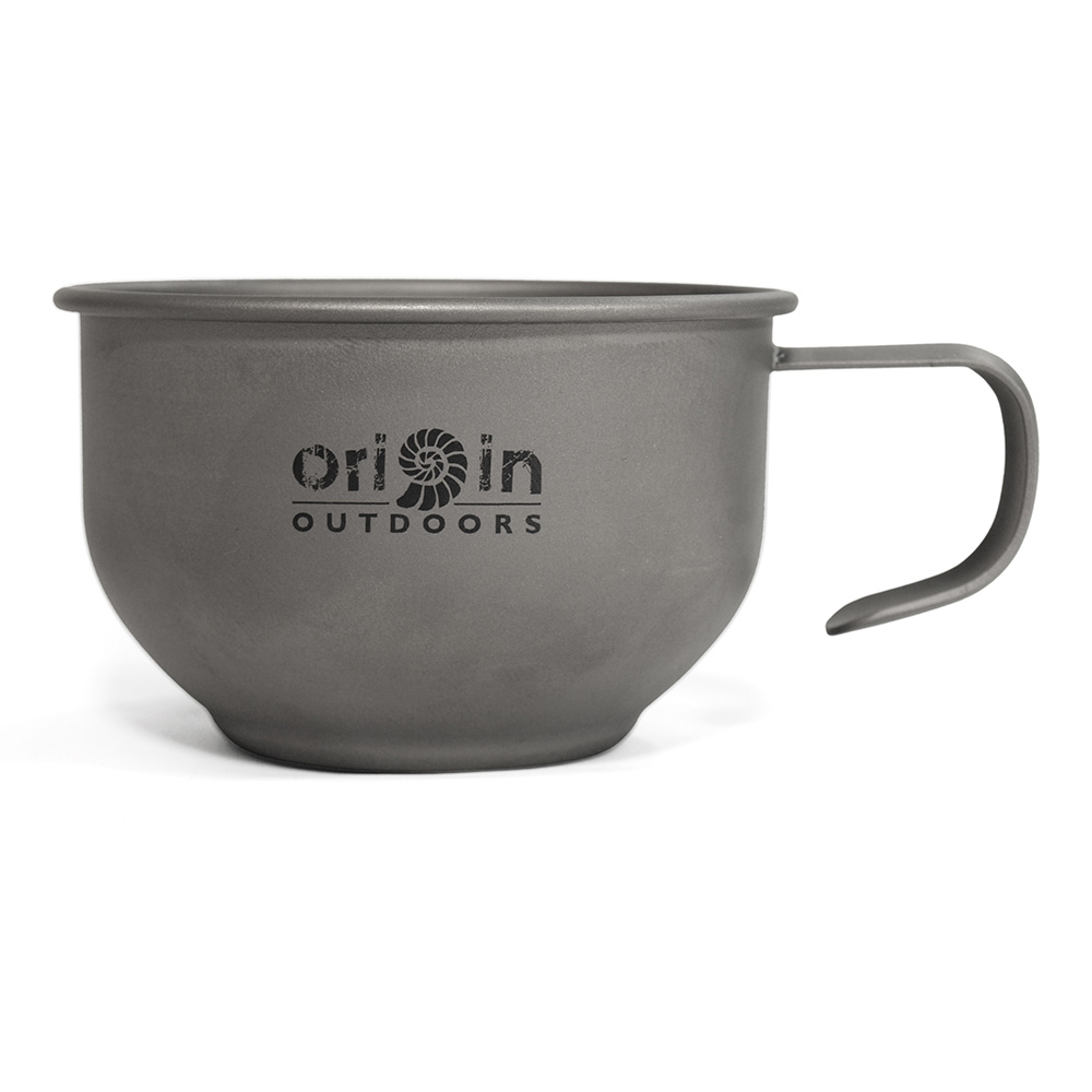 Origin Outdoors Kaffeetasse Titan 180 ml grau extrem leicht