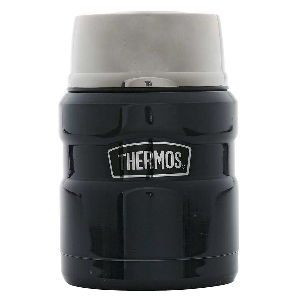 Thermos Thermobehälter King 0,47L mit Löffel dunkelblau Bild 1
