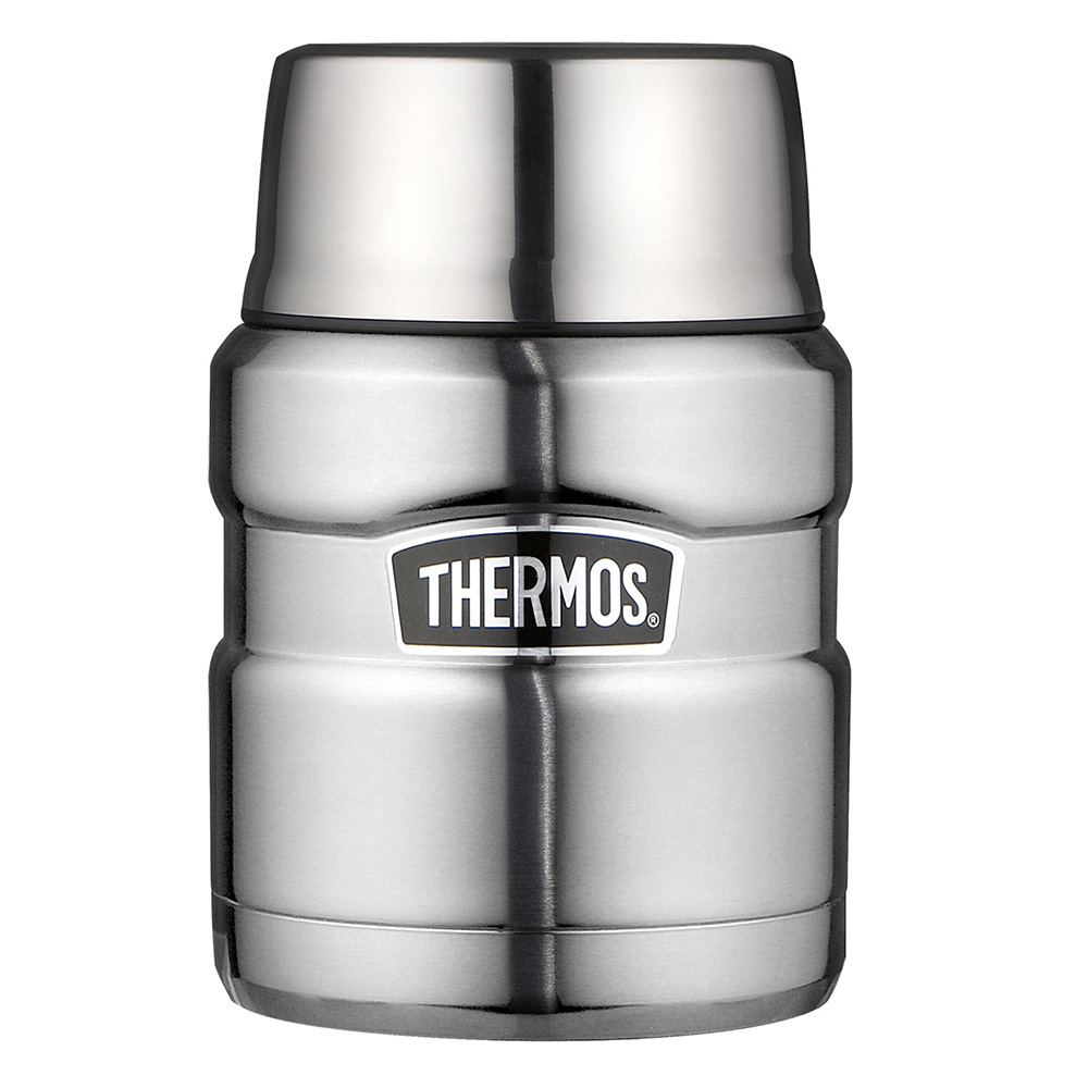 Thermos Thermobehälter King 0,47L mit Löffel edelstahl Bild 1