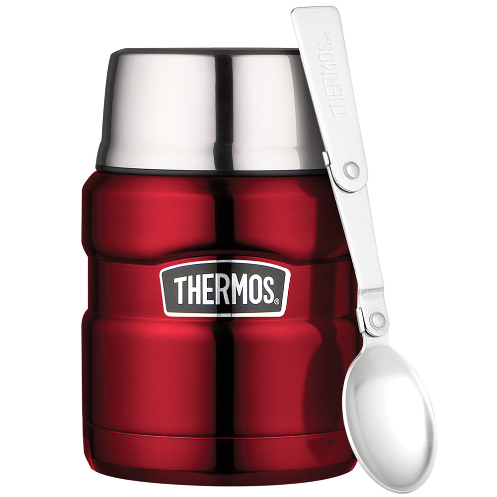 Thermos Thermobehlter King 0,47L mit Lffel rot