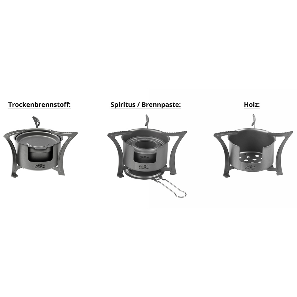 Origin Outdoors Kocher titan Combo grau extrem leicht Bild 1
