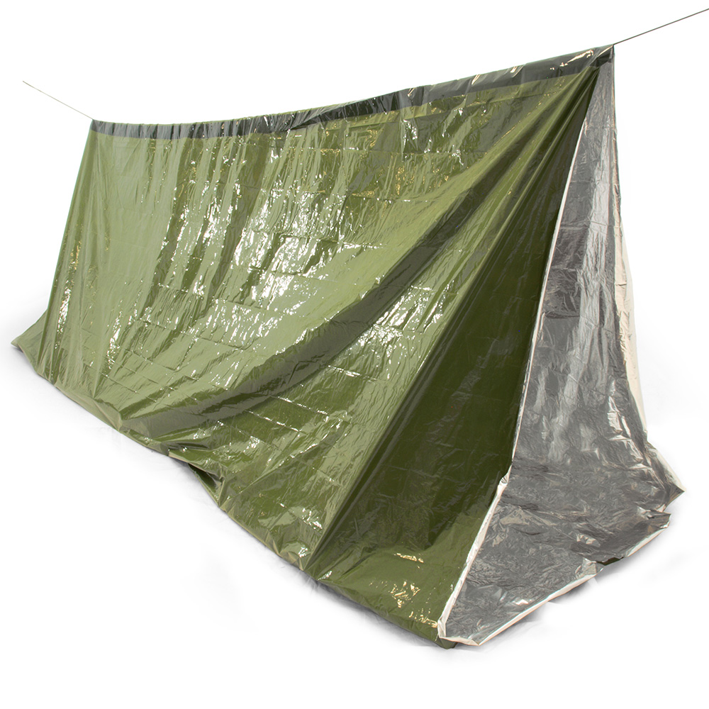 Origin Outdoors Survival Zelt 3 in 1 oliv Zelt, Schlafsack und Tarp in einem Bild 1