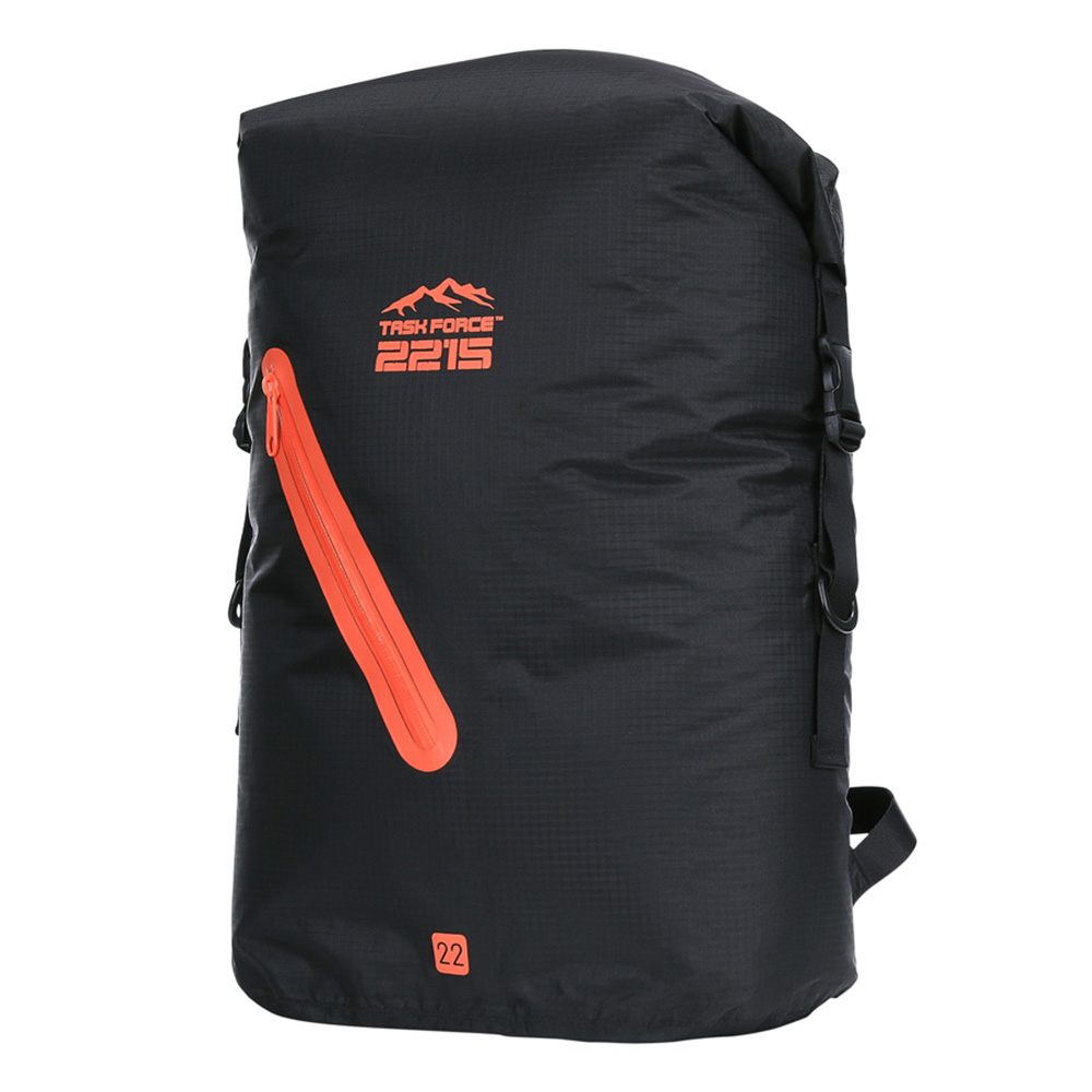 TF-2215 Rucksack Beavertrail Drybag 22 Liter schwarz/orange wasserdicht