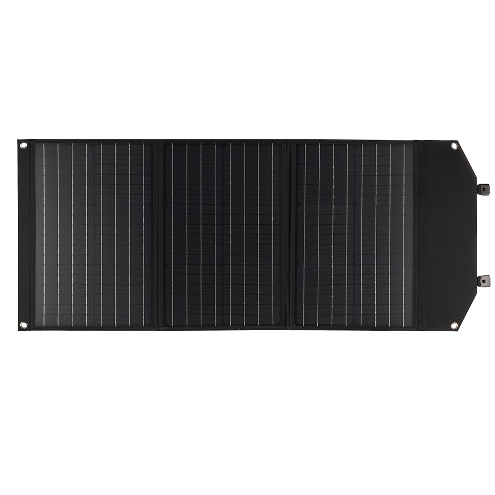 Bresser Mobiles Solar-Ladegert 90 Watt mit USB- u. DC-Anschluss faltbar