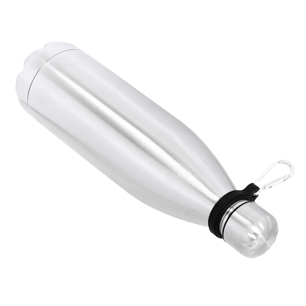 Isolierflasche Geheimversteck Edelstahl 400ml + 350 ml silber Bild 1