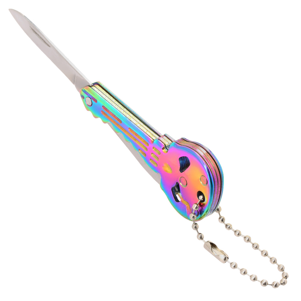 Schlsselanhnger Skull rainbow mit Messer und Flaschenffner Bild 6