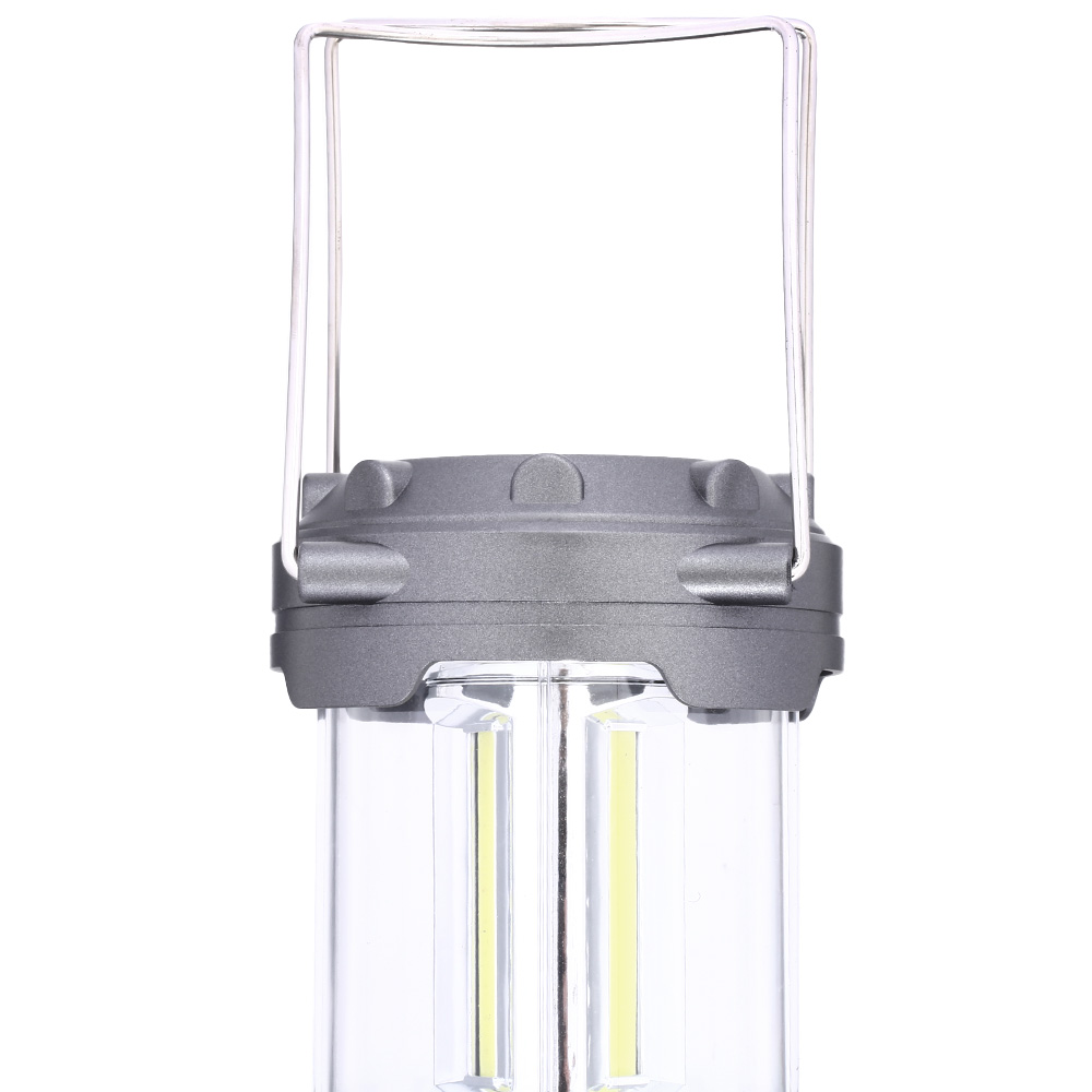 COB LED Laterne Big 260 Lumen batteriebetrieben mit Magnetfuß silber Bild 3