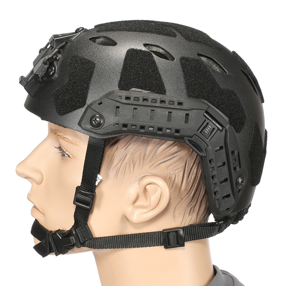 Nuprol Airsoft Helm FAST Railed SF Air mit NVG Mount schwarz Bild 1
