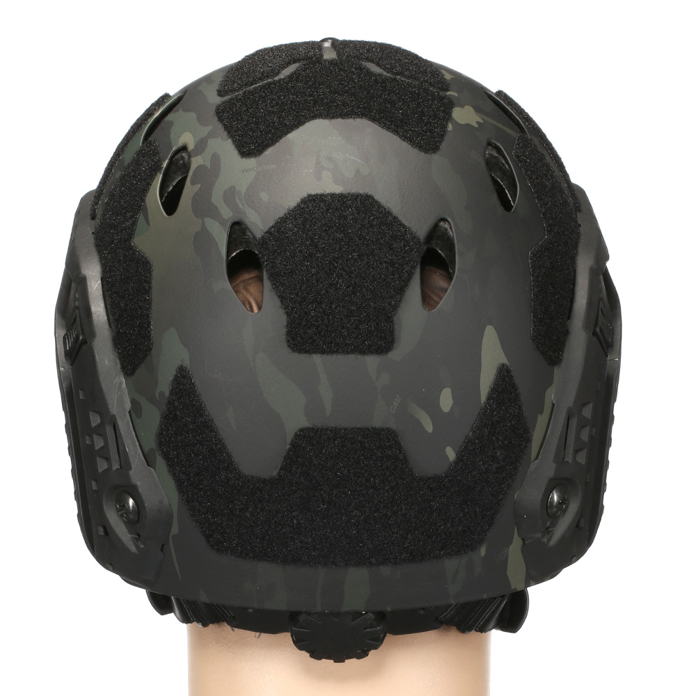 Nuprol Airsoft Helm FAST Railed SF Air mit NVG Mount Black MC-Camo Bild 4