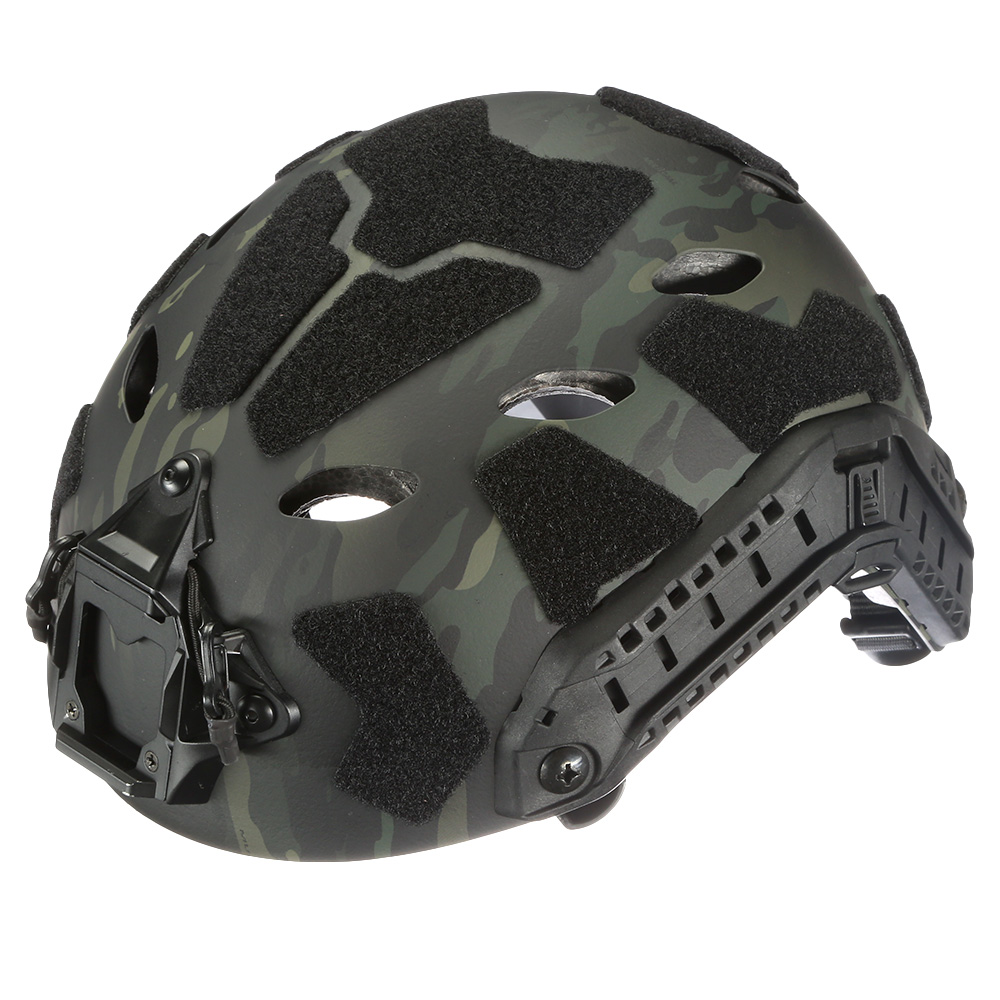 Nuprol Airsoft Helm FAST Railed SF Air mit NVG Mount Black MC-Camo Bild 8