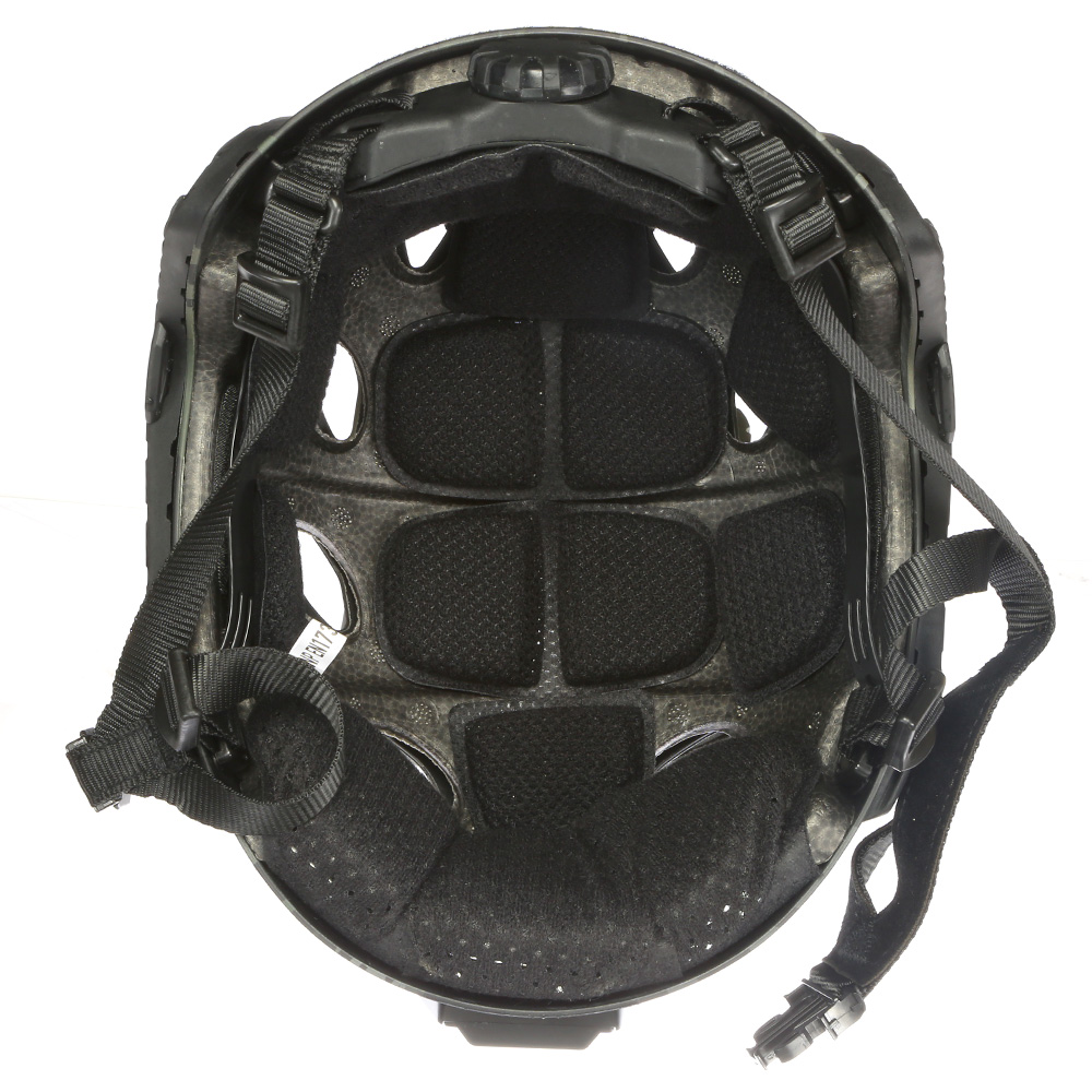 Nuprol Airsoft Helm FAST Railed SF Air mit NVG Mount Black MC-Camo Bild 9