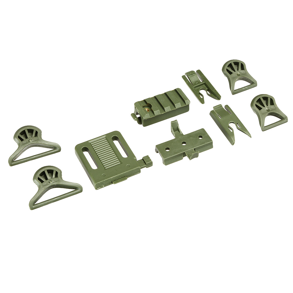 Nuprol Airsoft Helm FAST Railed SF mit NVG Mount oliv Bild 11