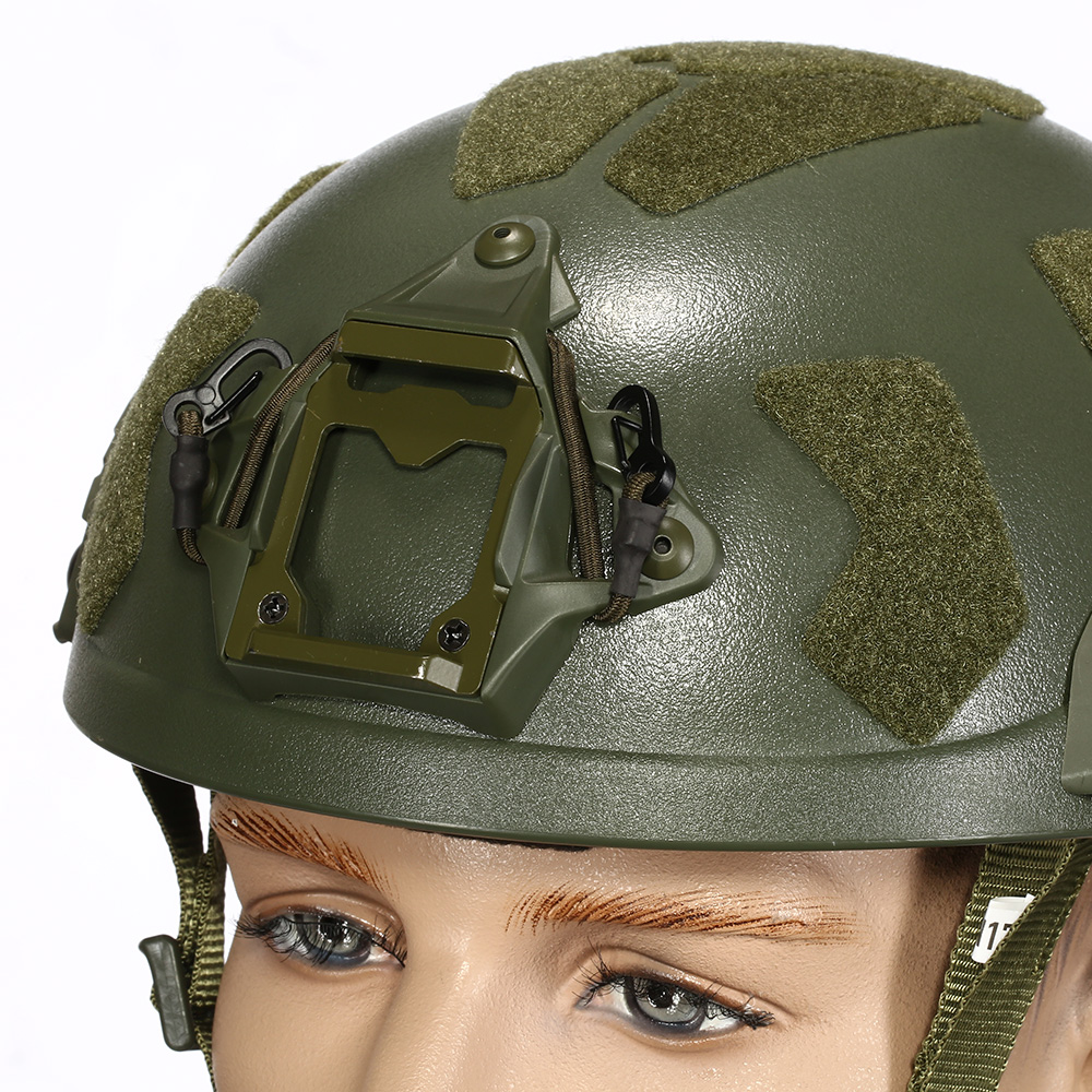 Nuprol Airsoft Helm FAST Railed SF mit NVG Mount oliv Bild 5