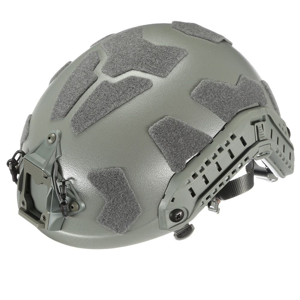 Nuprol Airsoft Helm FAST Railed SF mit NVG Mount grau Bild 8