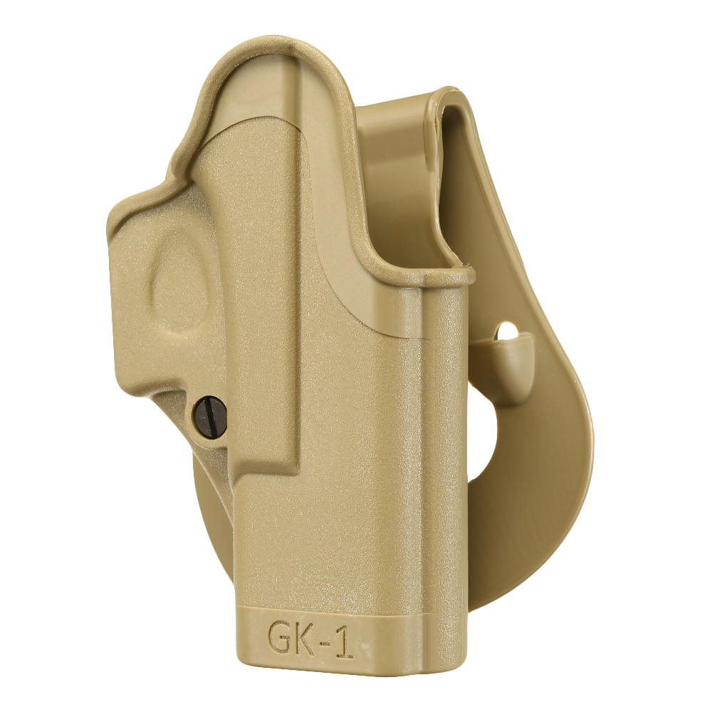 IMI Defense Level 2 Holster Kunststoff Paddle fr G 19 / 19X / 23 / 25 / 28 / 32 / 45 tan Bild 7