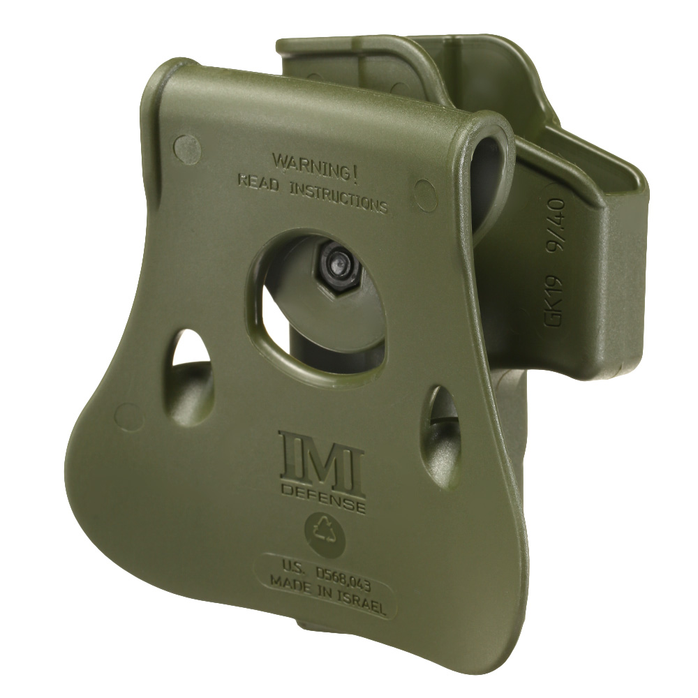 IMI Defense Level 2 Holster Kunststoff Paddle fr G 19 / 19X / 23 / 25 / 28 / 32 / 45 oliv Bild 3