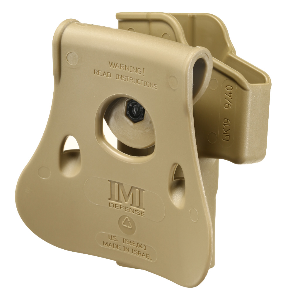 IMI Defense Level 2 Holster Kunststoff Paddle fr G 19 / 19X / 23 / 25 / 28 / 32 / 45 tan Bild 3