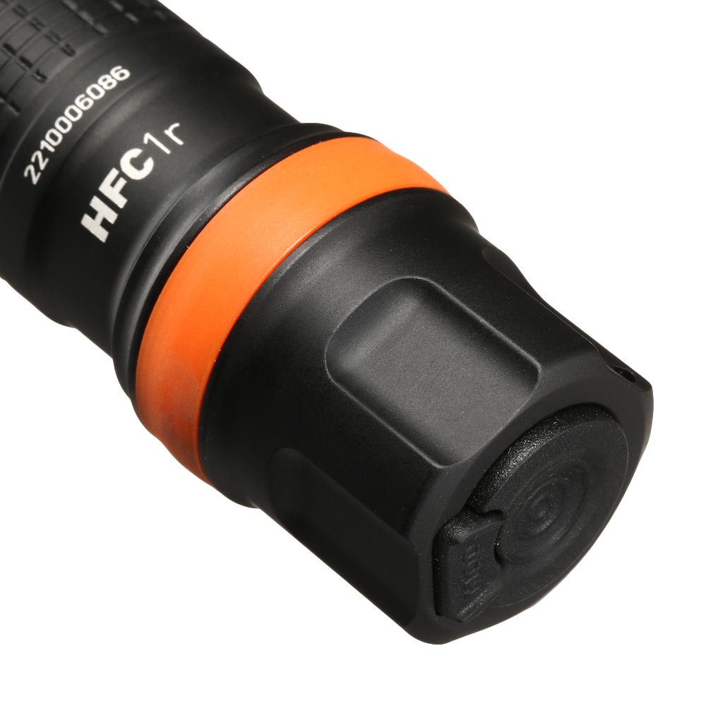 Walther LED Taschenlampe HFC1r 1000 Lumen mit Rotlicht schwarz inkl. Handschlaufe, Grteltasche und Grtelclip Bild 1