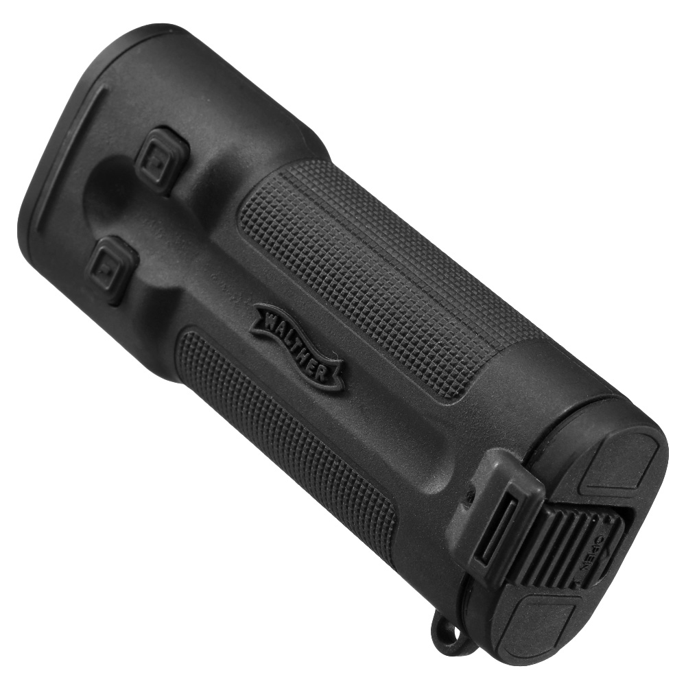 Walther LED Taschenlampe EFA2 300 Lumen mit Rotlicht schwarz inkl. Handschlaufe und Gürteltasche Bild 1