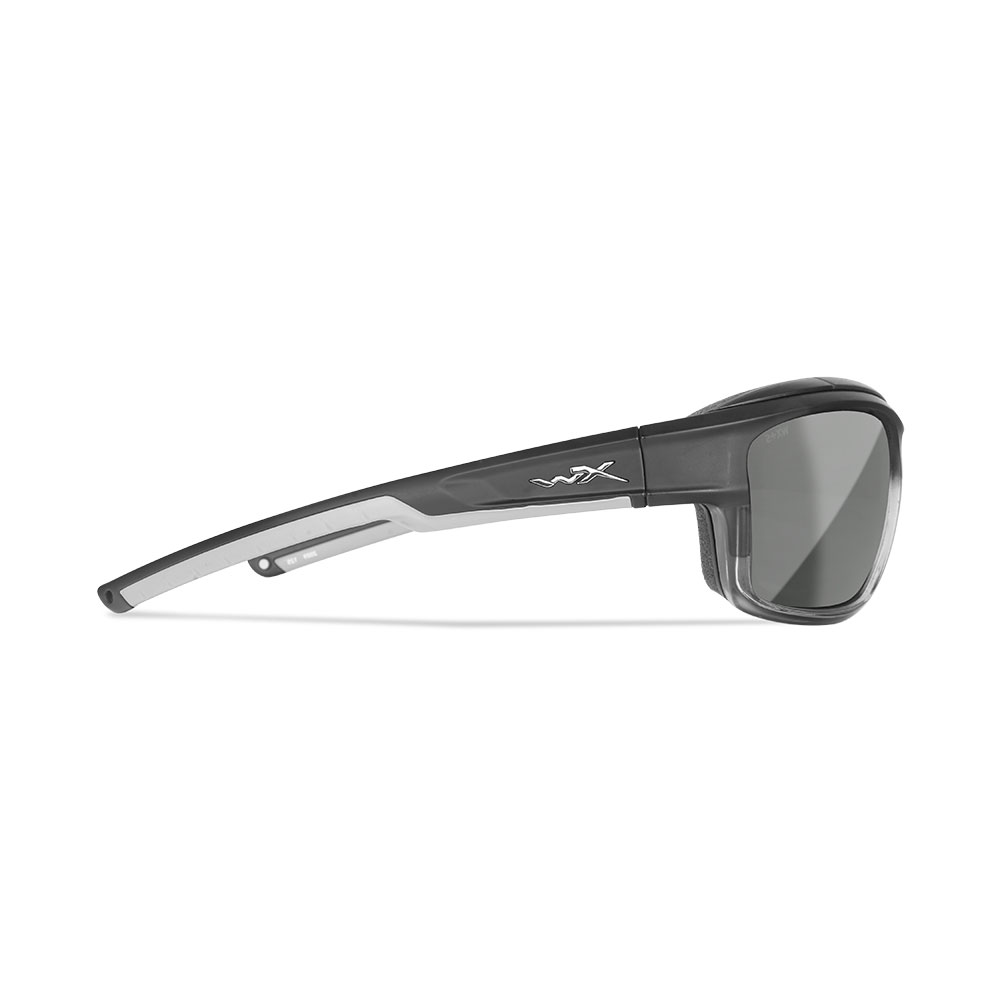 Wiley X Brille Ozon dunkelgrau/grau Glser Silver Flash verspiegelt inkl. Brillenetui und Click A.I.R Dichtung Bild 4