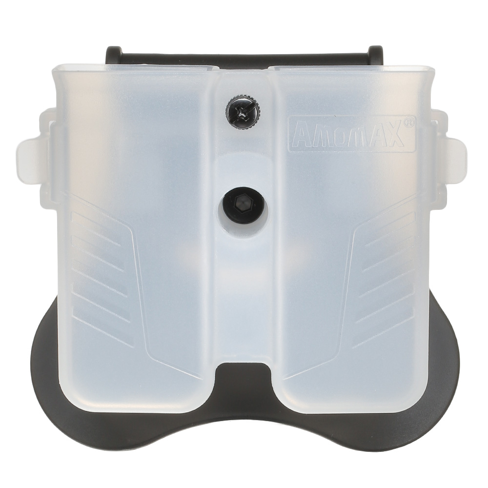 Amomax Doppel-Magazinholster Polymer Paddle f. Single- / Double-Stack Magazine transparent